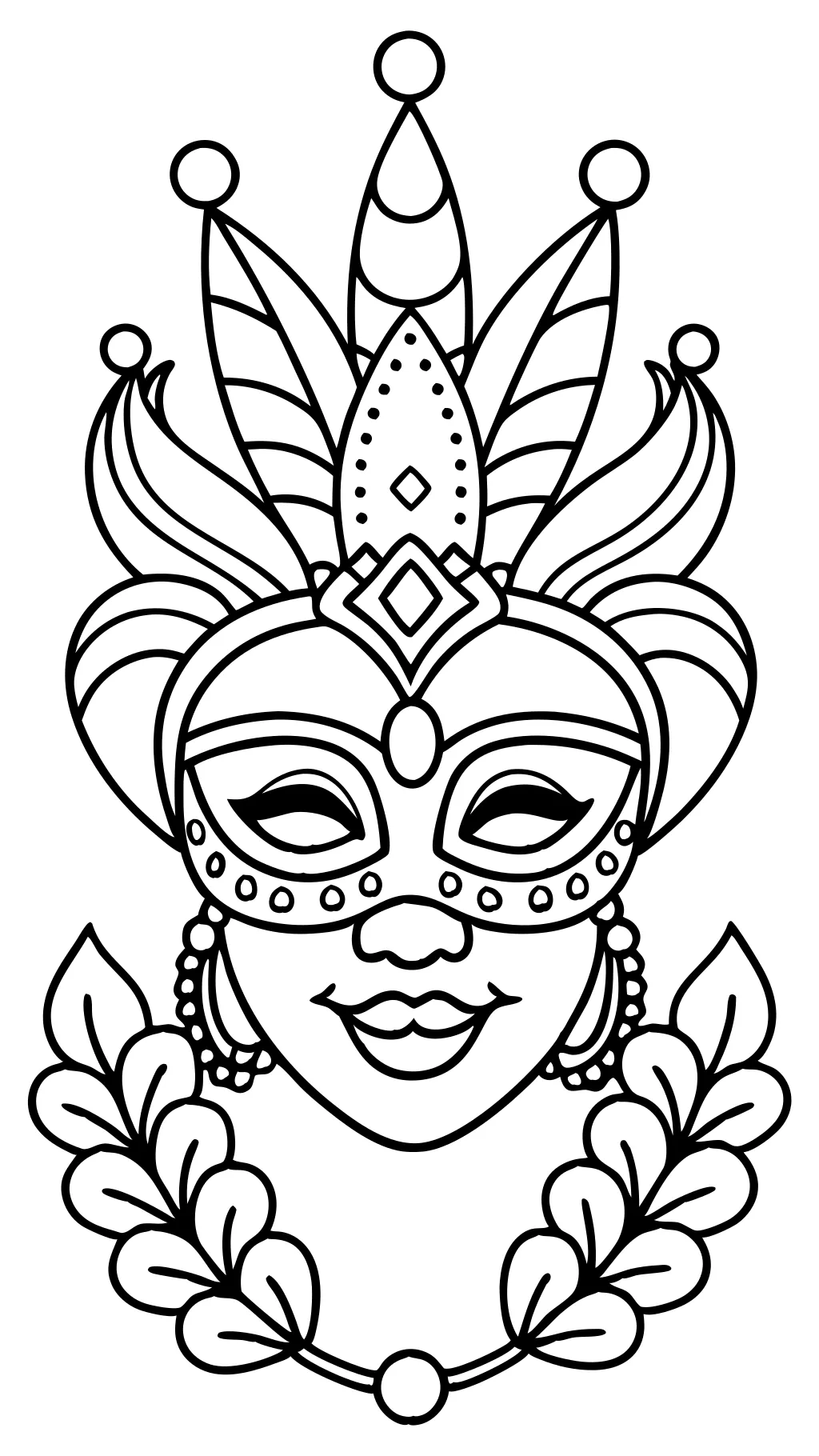 coloriages mardi gras imprimables